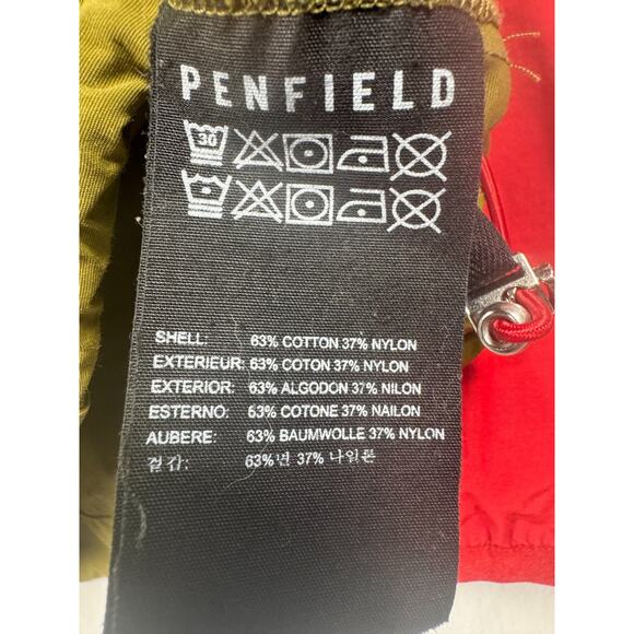 Penfield Project PAC Red Olive Green Cotton Nylon Windbreaker Jacket XXL Men’s - Picture 4 of 5